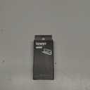 Yamazaki Home Tower Self Adhesive Toothbrush Holder Caddy, Wall Or Sink Mounted Electric Toothbrush Organizer - Steel (One Size, Black)