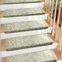 Brakki Bullnose Non-Slip Carpet Stair Treads for Wooden Steps, 7pcs, Grey | Pet Friendly Soft Stair Rugs, 30"x9.5"x1.5", Edging Stair Protectors, Indoor Runner, Reusable and Washable