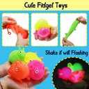 12Pack Bunny Puffer Balls, Glow in Dark Stress Relief Fidget Toys Balls for Kids Adults Toddlers, Easter Basket Stuffers Easter Egg Hunt (Stretchy Puffer Balls & Squeeze Toys)