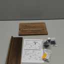 Key Holder for Wall, Decorative Key and Mail Holder with Shelf Has Large Key Hooks for Bags, Coats  Paulownia Wood Key Hanger with Mounting Hardware (9.8W x 6.7H x 4.2D) (Brown)