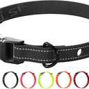 Dog Nylon Collar Strap with 2 Holes for Electronic Fence Training Barking Collar Receivers-3/4 Inch Replacement Strap-Compatible with Nearly All Brands and Models of Electric Collars (Black)