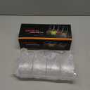 Clear Seasoning Box, 4 Piece Seasoning Rack Spice Pots, Plastic Storage Container Condiment Jars with Lids and Spoon, Storage Container Spice Jar for Salt Sugar Tea Herbal Coffee Beans