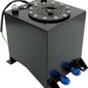 labwork Aluminum Fuel Tank Black 2.5 Gallon Drifting Fuel Cell Gas Tank+Level Sender Coated Aluminum Racing