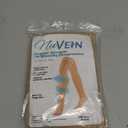 NuVein Medical Compression Stockings, 15-20 mmHg Support, Women & Men Thigh Length Hose, Open Toe, Beige, X-Large