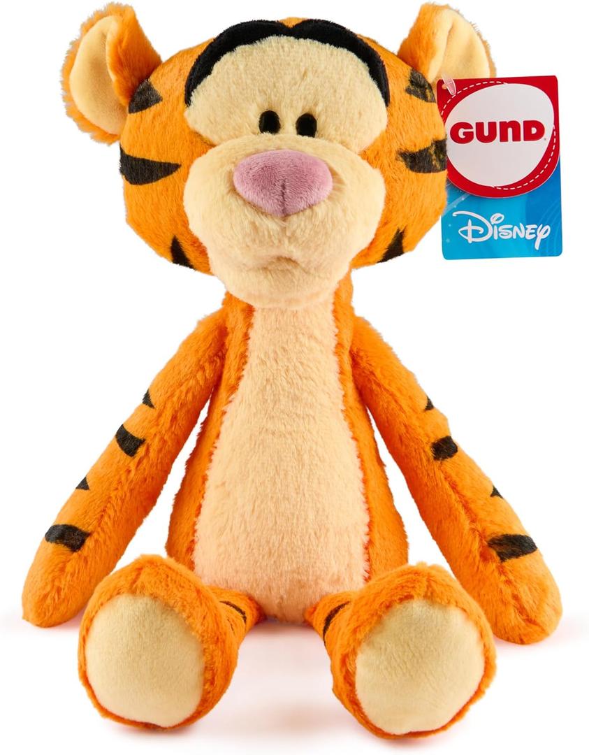 GUND Disney Official Tigger Toothpick Plush, Winnie The Pooh, Tigger Stuffed Animal for Ages 1 and Up, Orange, 15