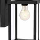 11" Outdoor Wall Light Fixture E26 Modern Porch Light, Black, 11" E26 Base