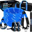 Kinetic Recovery Rope Kit (Reflective), 1.25in x 30ft 56,000Lbs, 35% High Elasticity, w/ 2 Soft Shackles, 18,666Lbs Work Load Limit for 4x4 Offroad Vehicle