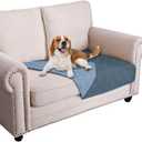 Ameritex Waterproof Dog Bed Cover Pet Blanket for Furniture Bed Couch Sofa Reversible (30x53 Inch (Pack of 1), Navyblue+stoneblue)