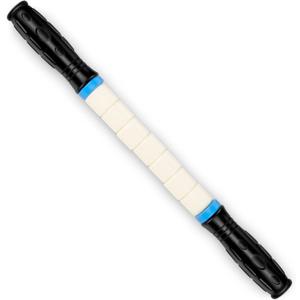 iGreely Premium Muscle Roller The Ultimate Massage Roller Stick 17 Inches Recommended by Physical Therapists Promotes Recovery Fast Relief for Cramps Soreness Tight Muscles-White