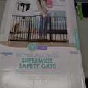Regalo Home Accents Superwide Safety Gate, 6in*8in*12in, Black