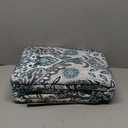 Linen Plus Quilted Coverlet Bedspread Set Turquoise Teal Grey Charcoal White New # Lori (King/Cal King)