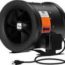 12 Inch Inline Duct Fan,1900 CFM Inline Fan Duct Fan Constant Speed - Ventilation Exhaust Fan for Heating Cooling Booster, Grow Tents, Hydroponics, NSK/SKF Bearings, ETL Listed