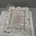 5x7 Vintage Picture Frame, Antique White Ornate Photo Frame, for Tabletop and Wall Display, Decorative Floral Design Retro Home Decor, Old Fashioned Photo Gallery Art