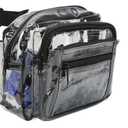 Clear Fanny Pack,Large Capacity Smart Zipper Clear Waist Bag,Wear Resistant PVC Clear Belt Bag for Shopping,Hiking,Picnic,Travel