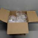 Houmury 20 Pcs 7oz Plastic Champagne Glasses Unbreakable Plastic Martini Glasses Flutes Reusable Clear Acrylic Coupe Drinkware For Wedding Birthday Party (20, Clear)