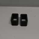 Augeny 2PCS Seat Belt Buckle Holder, Silicone Auto Rear Seat Belt Buckle Booster to Makes Receptacle Stand Upright for Easy Access, Universal Vehicle Seat Belt Buckle for Kids Black