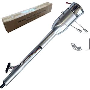 Universal 32" GM-style Tilt Steering Column Floor Shift Stainless Steel