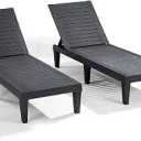 Nestl Lounge Chair Outdoor, Tanning Chair, Chaise Lounge Outdoor Set of 2
