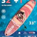 Inflatable Paddle Boards, Stand Up Paddle Board for Adults Youth of All-Round, 10'6'' *33'' * 6'' Extra Wide & No-Slip Sup for Yoga Fishing