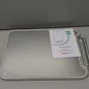 Stainless Steel Cutting Board Double Sided Steel Food Grade PP, Large Chopping Board for Meat and Kitchen, Non-Slip 16  11 (Silver)