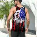 RAISEVERN Mens Tank Tops Summer Sleeveless Tee Cool Workout T-Shirts Beach Novelty Undershirts (XL)