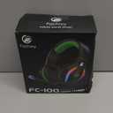 Fachixy FC-100 Wireless Gaming Headset for PS5, PS4, Switch - Gaming Headphones with Lossless Audio & 50Hrs Battery Life - Gamer Headset with Microphone for Mac, Laptop, Mobile (Blue)