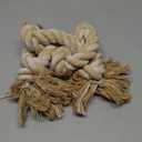 Bmag Dog Rope Toys for Aggressive Chewers, Interactive Heavy Duty Dog Toys for Medium Large Dogs, Tough Twisted Rope Toy with 5 Knots(Beige)