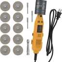 Tungsten Electrode Sharpener Grinder For TIG welding, 6 Sizes 10 Angles, TIG Welding Rotary Tool With Flat Grinding Block Cut-Off Slot, 10 Diamond Wheels, 3 CNC Mandrels