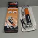 Lnchett Grease Gun with Quick Release Coupler and Towel, 9000 PSI Professional Heavy Duty 14 oz Grease Gun with 18 Inch Spring Flex Hose, 1 Reinforced Coupler, 2 Extension Rigid Pipe and1 Sharp Nozzle