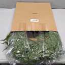 Gandeer Christmas Placemats Set of 6 Round Greenery Place Mats Xmas Circular Artificial Wreath Dining Table Decor Winter Fake Plants Branches Mats for Kitchen Accessories (Cedar)