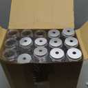 Skylety 30 Pcs Winter Plastic Cups with Lids and Straws 13.5 oz Snowflakes Reusable Plastic Cups Tumbler Winter Snowflakes Party Decor for Holiday Christmas Women Birthday Wedding Party Supplies