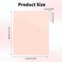 5pcs Pink Binder Dividers, Durable Plastic Binders Organizer 5-Tab Index Divider with 3 Holes Punched for School Office Supplies