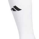 adidas Unisex Copa Zone Soccer Socks for Men and Women, Over The Calf (Medium, White/White)