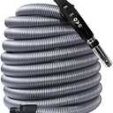 OVO Universal Central Vacuum 35ft Low Voltage Hose, Switch Control at The Handle, Fits Most Inlets, Crushproof