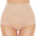 SIMIYA Tummy Control Shapewear for Women High Waisted Trainer Shaping Underwear Panties Girdle Stomach Compression Body Shaper Large