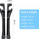 Roseye Car Seat Gap Filler 2-Pack - Universal Seat Gap Organizer to Stop Items Falling Between Seats, Car Essentials Accessories with Phone Holder
