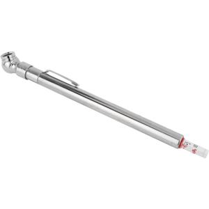 Milton S-921 Pencil Tire Pressure Gauge, Passenger Car, With Built-in Deflator Valve, Durable Plated Brass, Pressure Measured In PSI & kPa