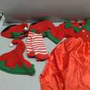 Elf Costume for Girls Kids Christmas Elf Santa's Dress Outfit, L