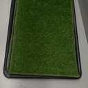 Hompet Dog Grass Pad with Tray Large, 24"x16", 2 Reusable Artificial Turf for Dogs Potty, Waterproof Non-Slip Washable Pee Pads, Quickly Absorbency Portable Dog Litter Box for Indoor/Outdoor Use
