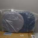 Nnewvante Floor Chair Adjustable Back Support Chair Foldable Meditation Seating Suede-Like Fabric Multiangle Cushioned Recliner for Adults Kids Video-Gaming Reading Watching, Navy