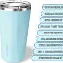 20oz Soft Touch Diamond Tumbler - Double Wall Vacuum Insulated Stainless Steel Coffee Cup | Leak-Resistant Detachable Lid, Cup Holder Friendly, BPA Free Dishwasher Safe, Thoughtful Gift for Women