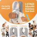 Pawsibility Pet Nail Clipper PRO 2026 - Quick-Vision LED Light | 2-Stage Adjustable Professional-Grade Blade | Adjustable Magnifier Safety Guard - for Cats, Small, Medium and Large Dogs - Brown