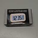 Digital Alarm Clock with Indoor Temperature, Battery Operated,Snooze Model,12/24H Display for Bedrooms Heavy Sleepers Kids Travel Bathroom Desk Smart Clock (Blue)