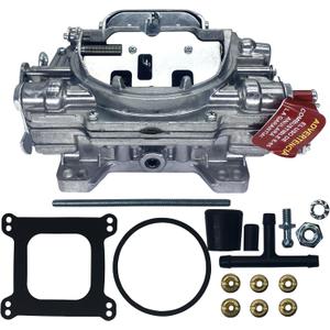 RoyalAir 4BBL Carburetor 1905 AVS2 Series Carburetor 650 cfm Square Flange New annular flow booster Non-EGR Manual Choke AVS2 Series Carburetor Replacement For Edelbrock 1905 AV2 Carburetor
