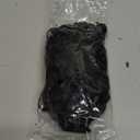 FLUFYMOOZ 4PC Clip in Hair Extensions, 10 Inch 100 Pure Protein Silk Short Hairpiece Deep Curly Wavy Hair Extensions Clip in Natural Soft Hairpiece for Women-Black