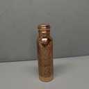 HYGGE Copper Water Bottle for Drinking – 34oz Engraved Pure Copper Water Bottle – Travel Water Bottle for Gym, Office, Hiking, Outdoor – Ayurvedic Water Bottle with Lid