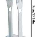 Kitchen Glove Holder Kitchen Glove Stand Holder Rubber Glover Drying Dryer Rack Reusable Rubber Glove Clothes Drying Rack for Dish Gloves and Rags (Blue)