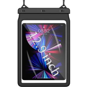 AICase Universal iPad Waterproof, Dry Bag Pouch for iPad Pro 12.9 5th/4th/3rd Gen iPad Pro 11/10.5/9.7, New iPad 9.7, iPad Pro 9.7, iPad Air 4/Air 3/Air 2, Galaxy Tab S7 Tablets up to 12.9 Inch