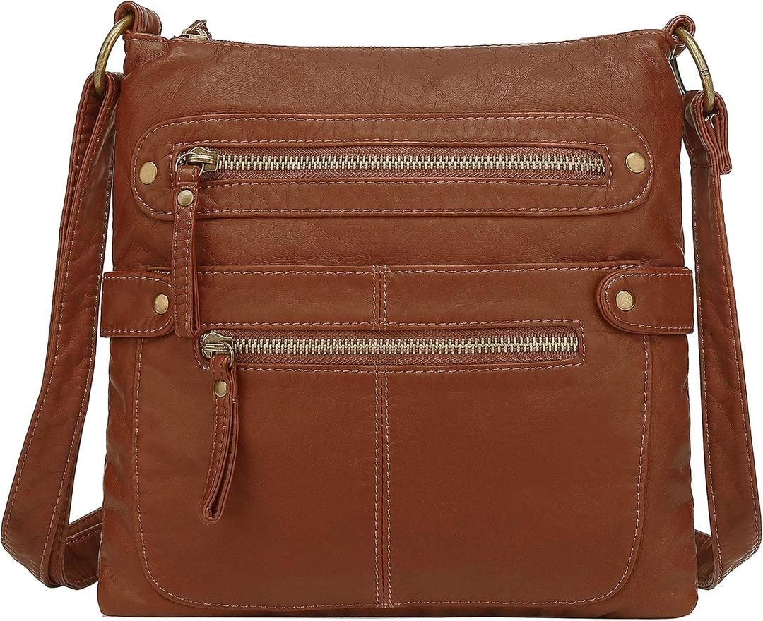 Scarleton Crossbody Bags for Women Travel Bag Purses and Handbags Multi Pocket Shoulder Bag Ultra Soft Faux Leather, H1693 (Small)