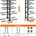 ORDORA 10-Tier Pots and Pans Organizer under Cabinet, Kitchen Cabinet Organizers and Storage, Heavy Duty Pots and Pan Storage Rack Organizer inside Cabinet, Adjustable